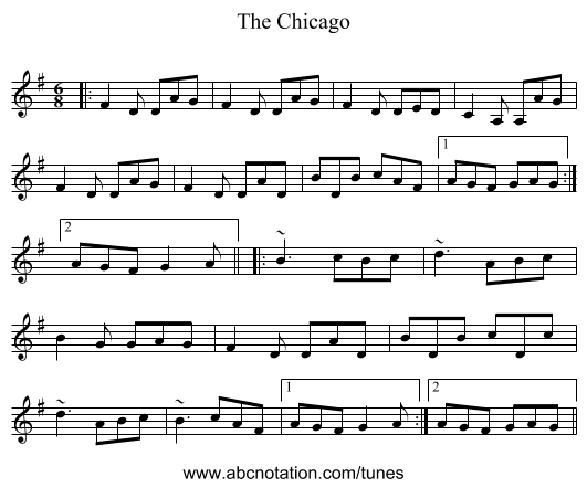 The Chicago - staff notation