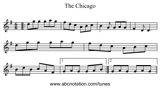 The Chicago - staff notation