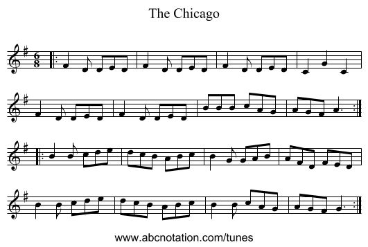 The Chicago - staff notation