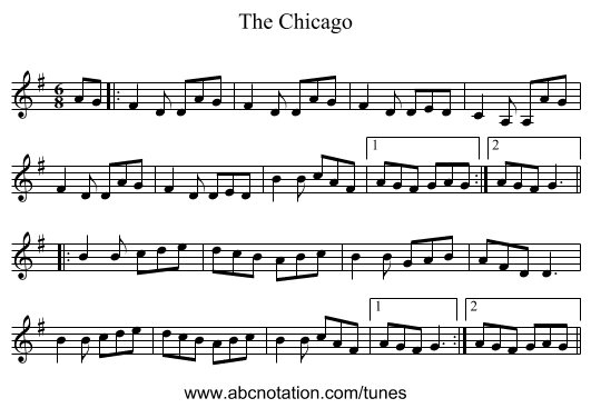 The Chicago - staff notation