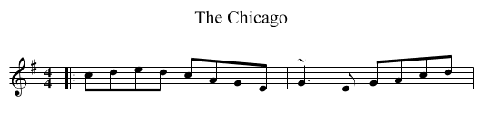 The Chicago - staff notation