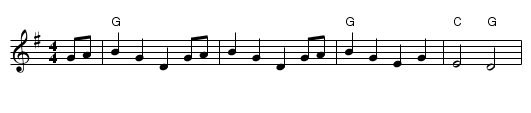 The Chickadee's Polka - staff notation