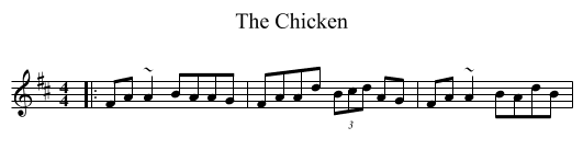 The Chicken - staff notation