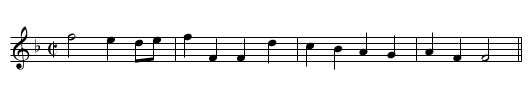 The Chirping of the Lark - staff notation