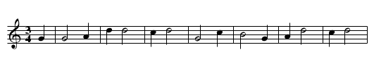 The Christ Child's Lullaby - staff notation