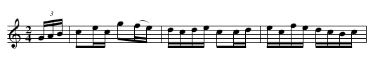 The Christening [2] - staff notation