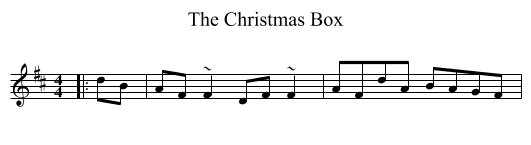The Christmas Box - staff notation