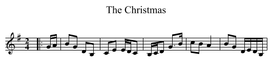 The Christmas - staff notation
