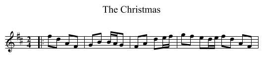 The Christmas - staff notation
