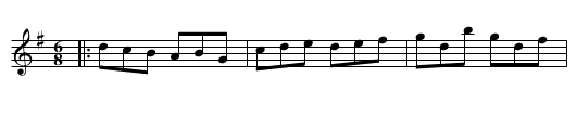 The Christ'ning - staff notation