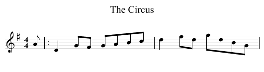 The Circus - staff notation