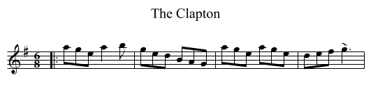 The Clapton - staff notation