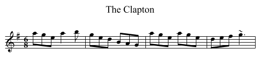 The Clapton - staff notation