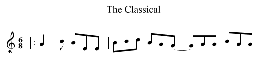 The Classical - staff notation