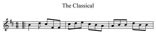 The Classical - staff notation