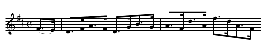 The CLIFF HORNPIPE - staff notation