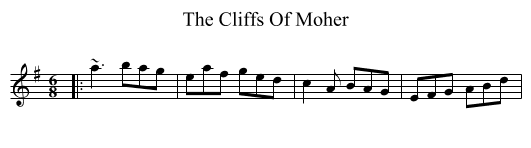 The Cliffs Of Moher - staff notation