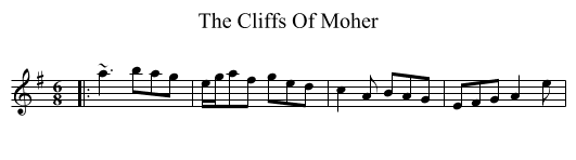 The Cliffs Of Moher - staff notation
