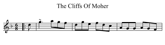 The Cliffs Of Moher - staff notation