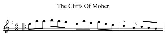 The Cliffs Of Moher - staff notation