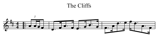 The Cliffs - staff notation