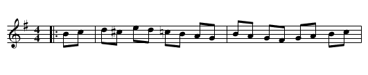 The Cloone Hornpipe - staff notation