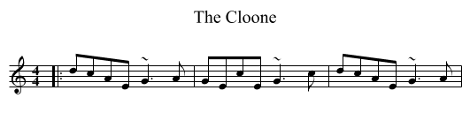 The Cloone - staff notation