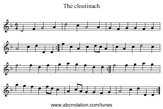 The cloutinach - staff notation