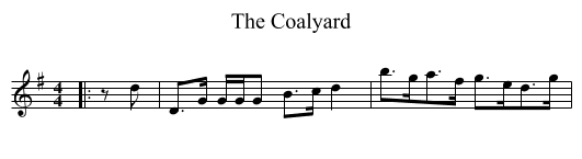 The Coalyard - staff notation