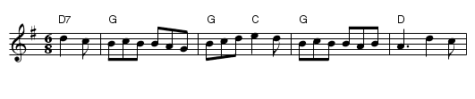 The Cock of the North - staff notation