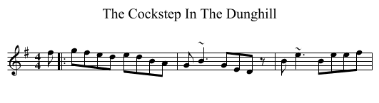 The Cockstep In The Dunghill - staff notation