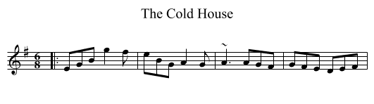 The Cold House - staff notation