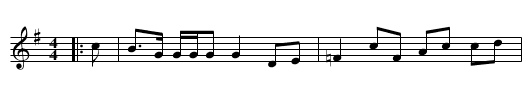 The Collier's Daughter - staff notation
