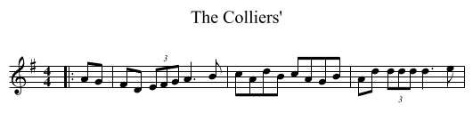 The Colliers' - staff notation