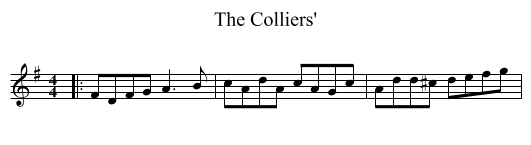 The Colliers' - staff notation