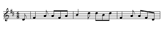 The Comet - staff notation