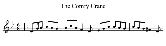 The Comfy Crane - staff notation