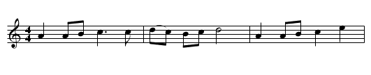 The Comical Dreamer - staff notation
