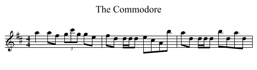 The Commodore - staff notation