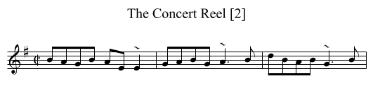 The Concert Reel [2] - staff notation