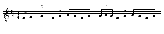 The Concertina Reel - staff notation