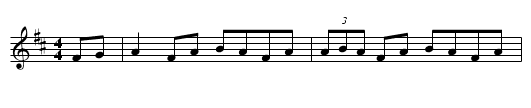 The Concertina Reel - staff notation