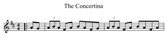 The Concertina - staff notation