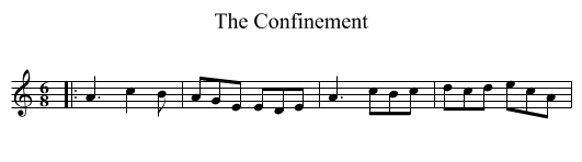 The Confinement - staff notation