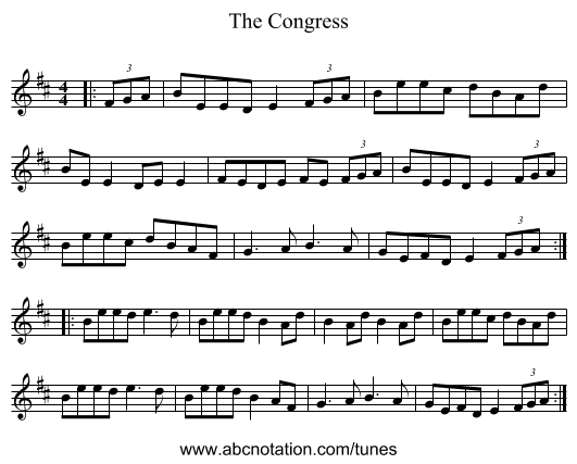 The Congress - staff notation