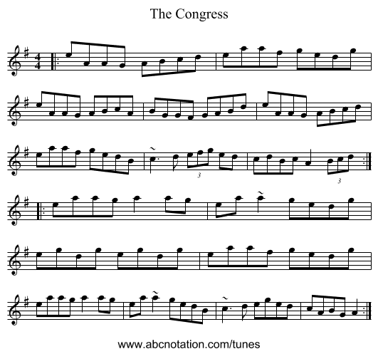 The Congress - staff notation