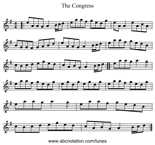 The Congress - staff notation