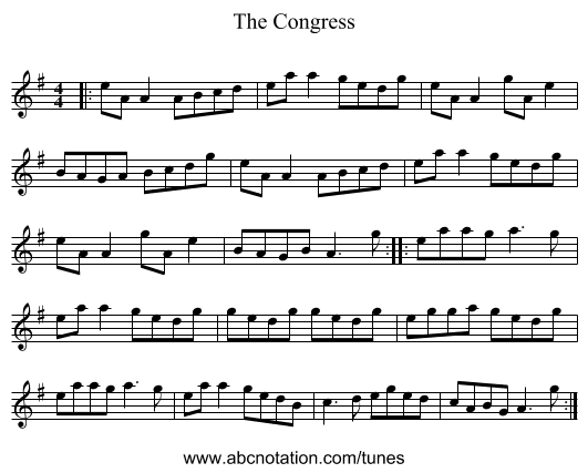 The Congress - staff notation