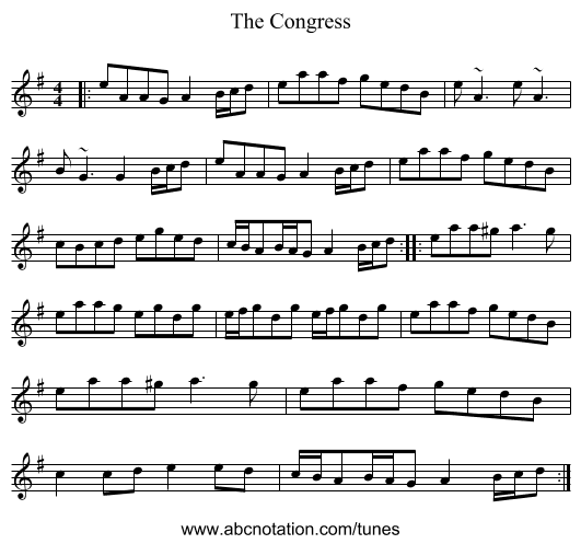 The Congress - staff notation