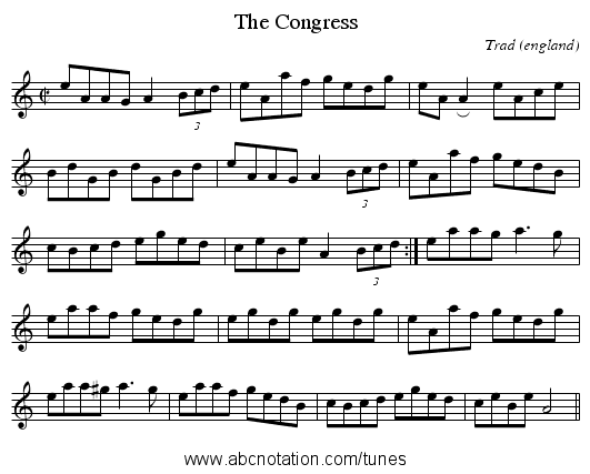 The Congress - staff notation